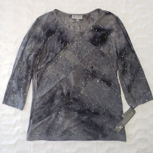 JM Collection Blouse Sz M NWT.